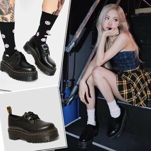 Dr. Martens Black Platform Holly Buttero